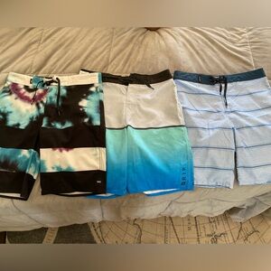 🩵🌊🌴 Set of 3 Boys Swim Trunks 🩵🌊🌴
